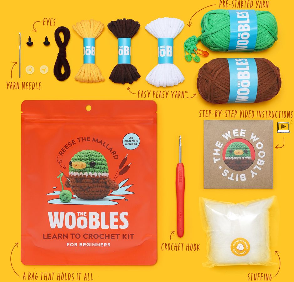 Reese the Mallard Learn to Crochet Kit