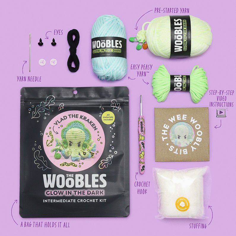 ⭐︎ケロッコちゃん ⭐︎レジン ハンドメイド No.20 Vlad the Kraken Learn to Crochet Kit | Paper Source