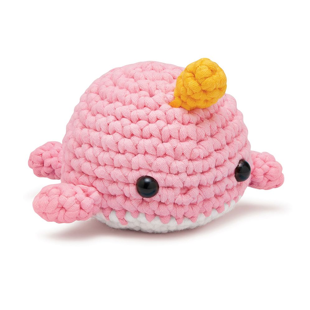 Bjørn the Narwhal Pink Learn to Crochet Kit