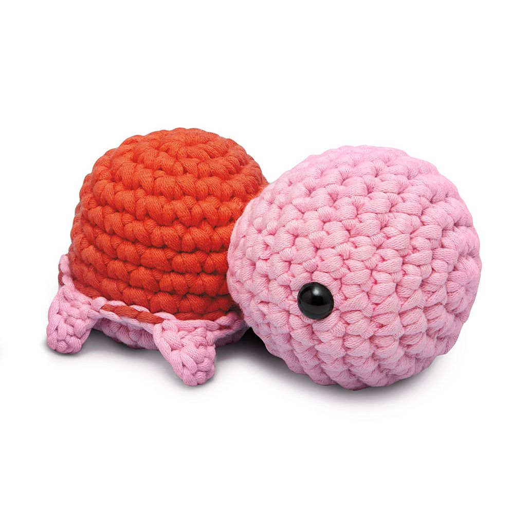 Emilio The Turtle Pink Learn to Crochet Kit
