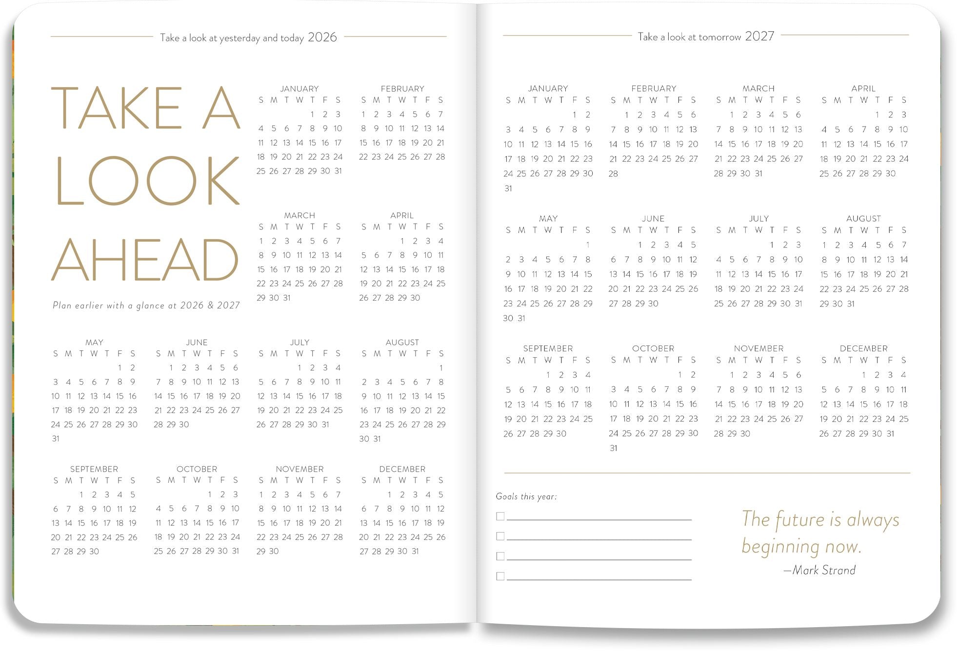 2026-2027 On the Bright Side Mediterranean Cats 17 Month Softcover Monthly Planner