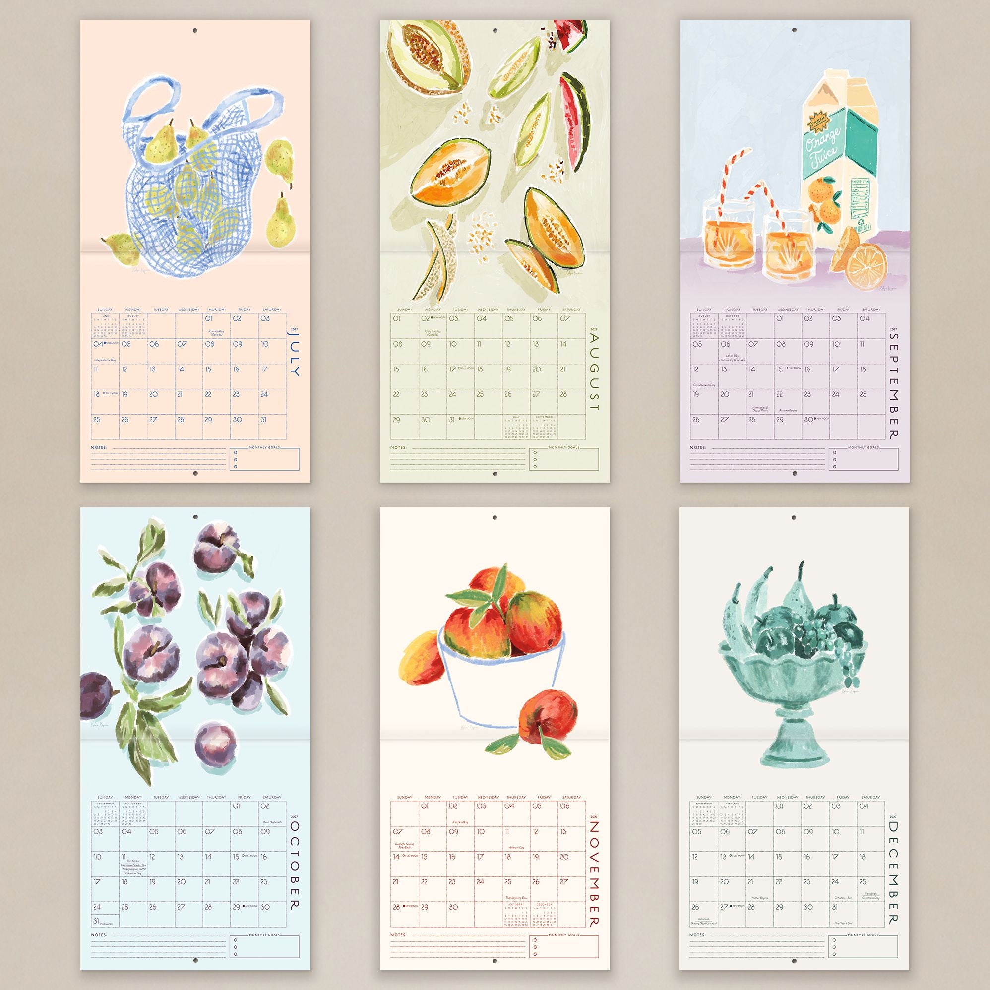 2027 Seedlings From the Market Wall Calendar