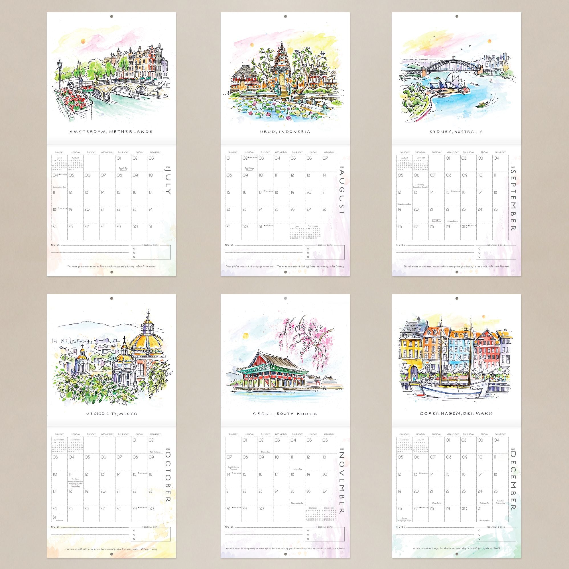 2027 Seedlings Elsewhere Wall Calendar