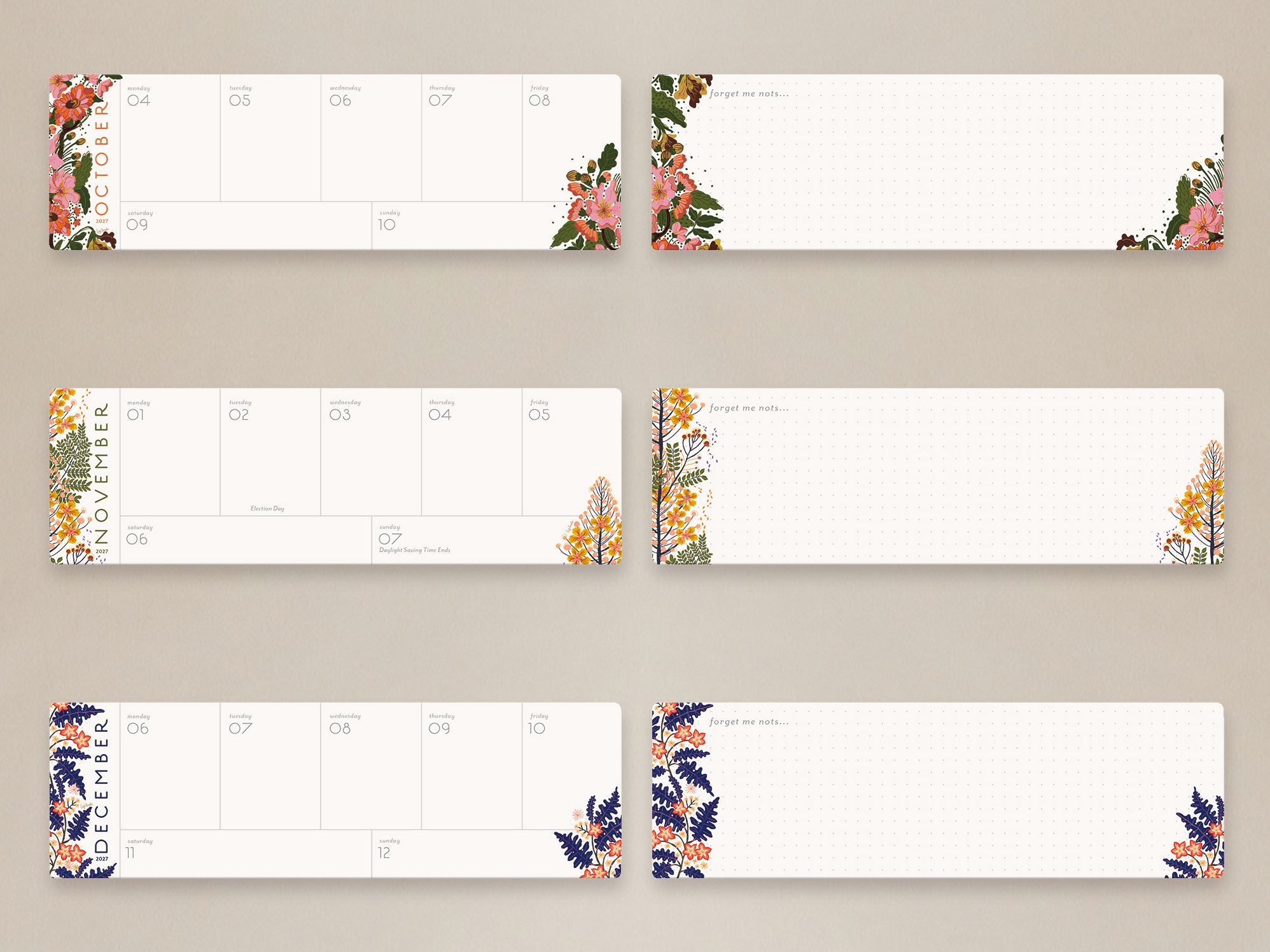 2027 Seedlings Soft Days Ahead Desk Planner