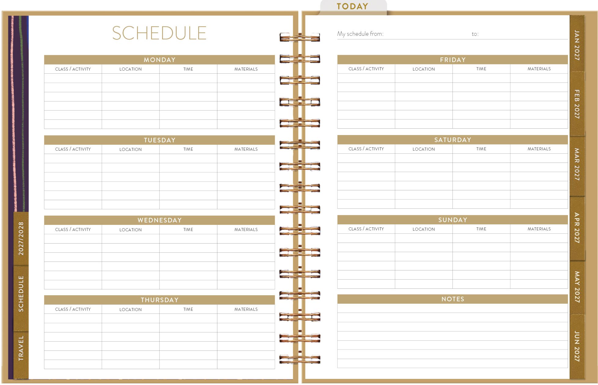 2027 Seedlings Happy Days Weekly Planner