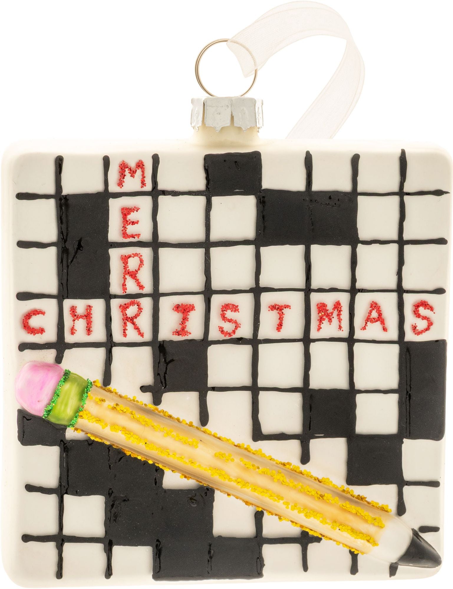 Crossword Puzzle Ornament