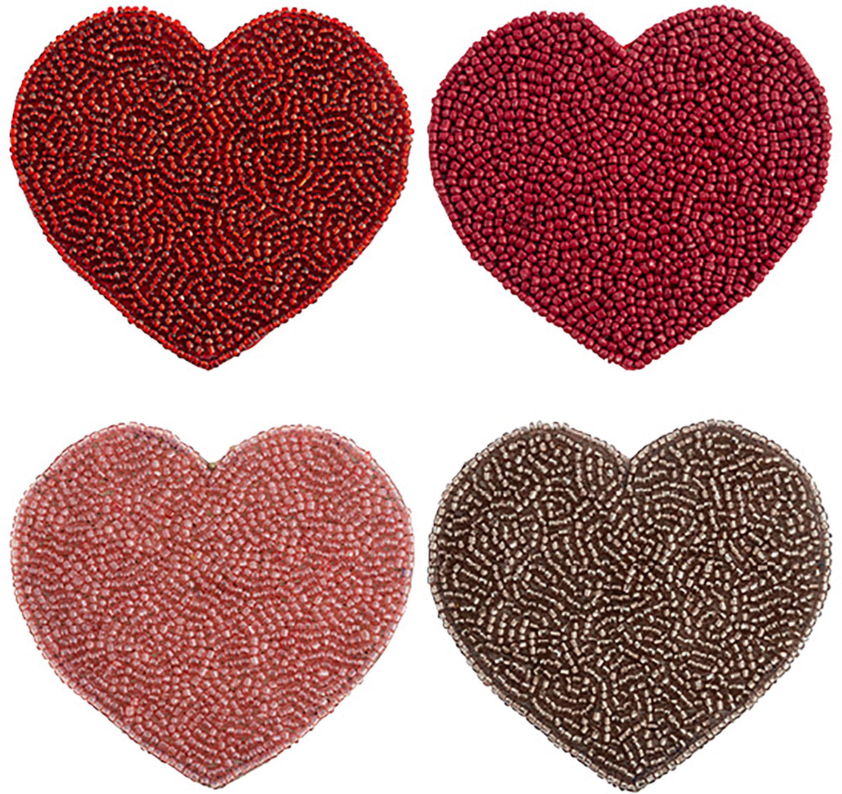 Heart Beaded Coasters
