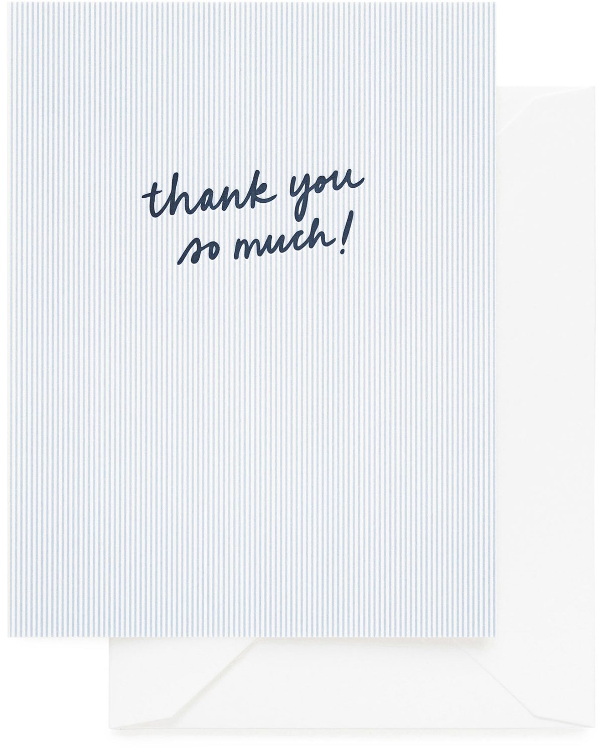 Blue Stripe Thank You Card