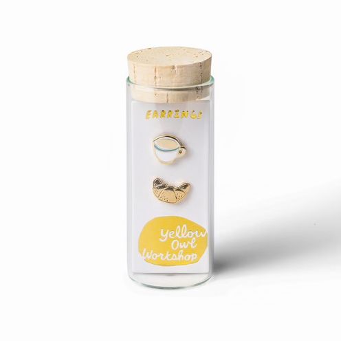 Coffee & Croissants Stud Earrings