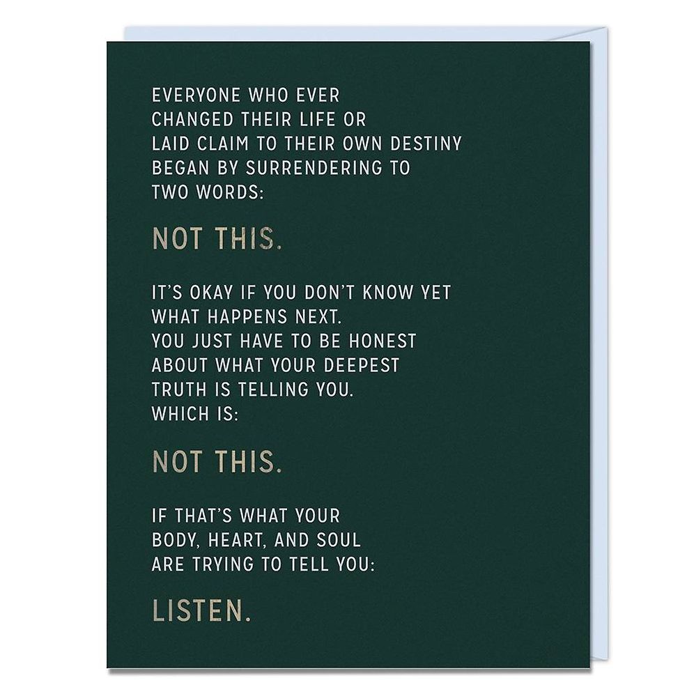 Not This Greeting Card