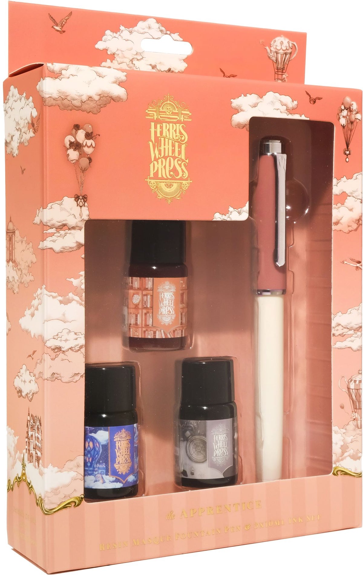 Coral Fountain Pen & Ink Charger S/3 (10mL)