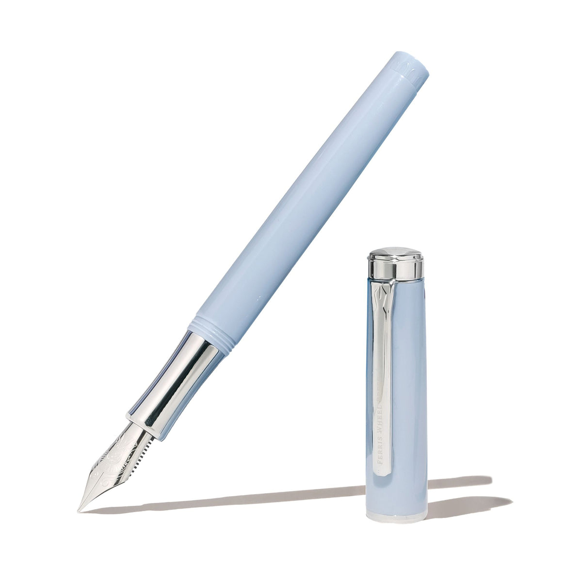 Light Blue Fountain Pen & Ink Set