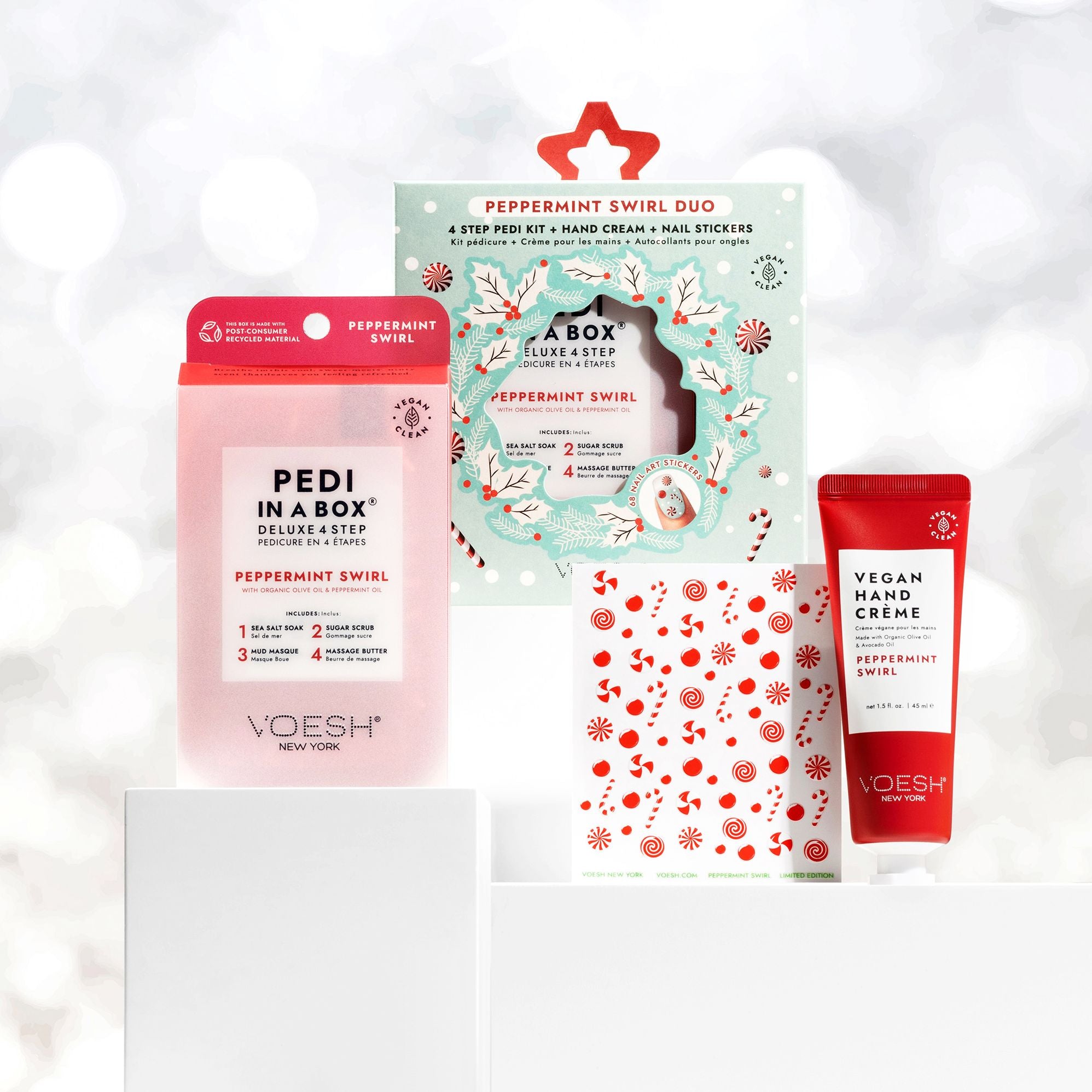 Peppermint Swirl Duo Pedi Set