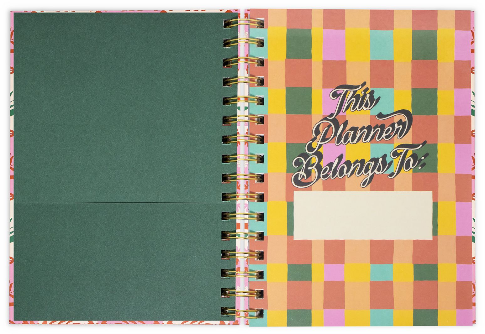 2026-2027 Bando 17 Month Medium Planner, Pink Tile Floral