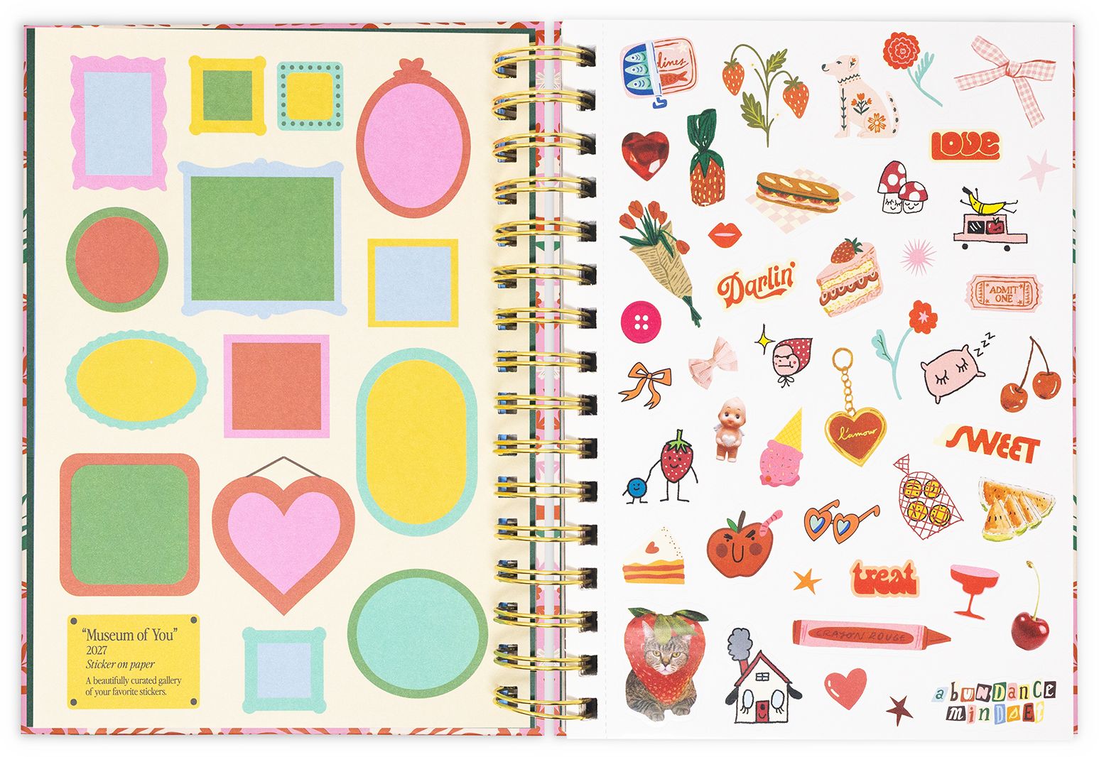 2026-2027 Bando 17 Month Medium Planner, Pink Tile Floral