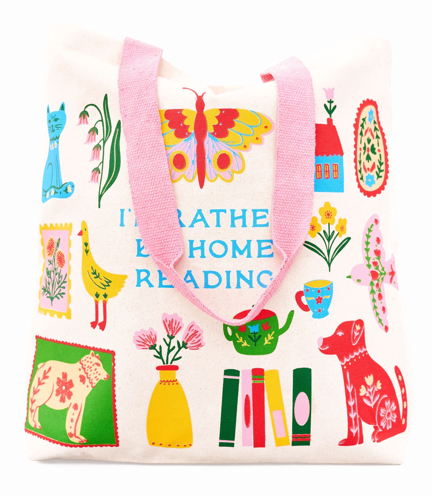 I'd Rather Be Home Reading Tote