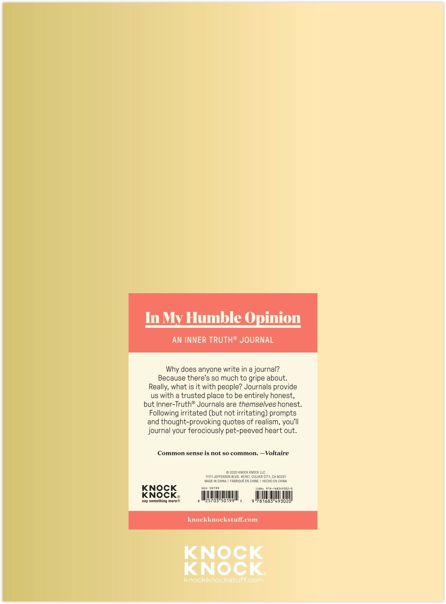 In My Humble Opinion Inner-Truth Journal (Ombre Version)