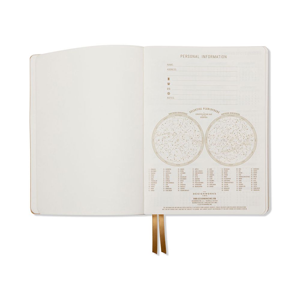 2026-2027 Rose Shadow Stripe Daily Planner