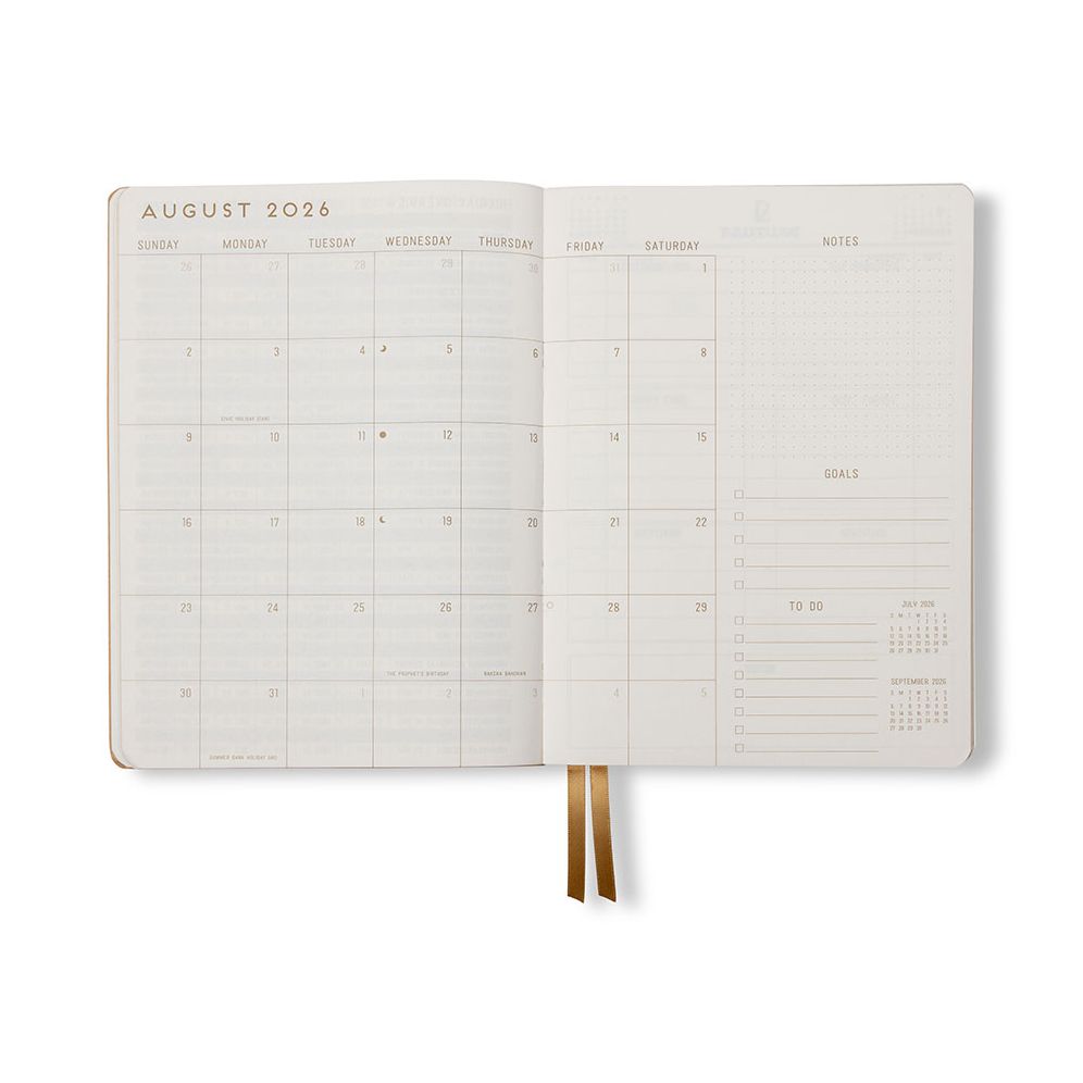 2026-2027 Rose Shadow Stripe Daily Planner
