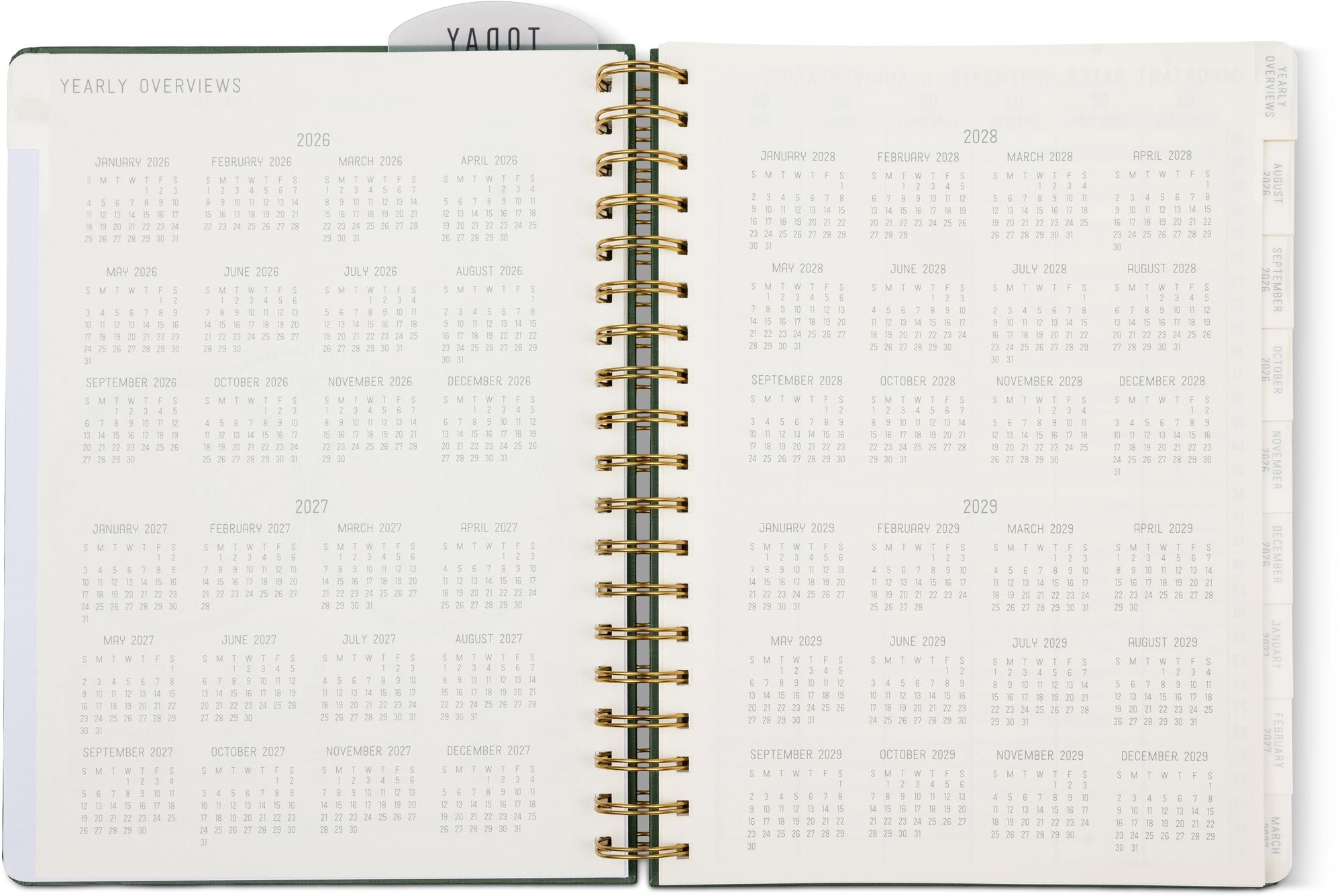 2026-2027 Pine Standard Issue Weekly Desk Planner