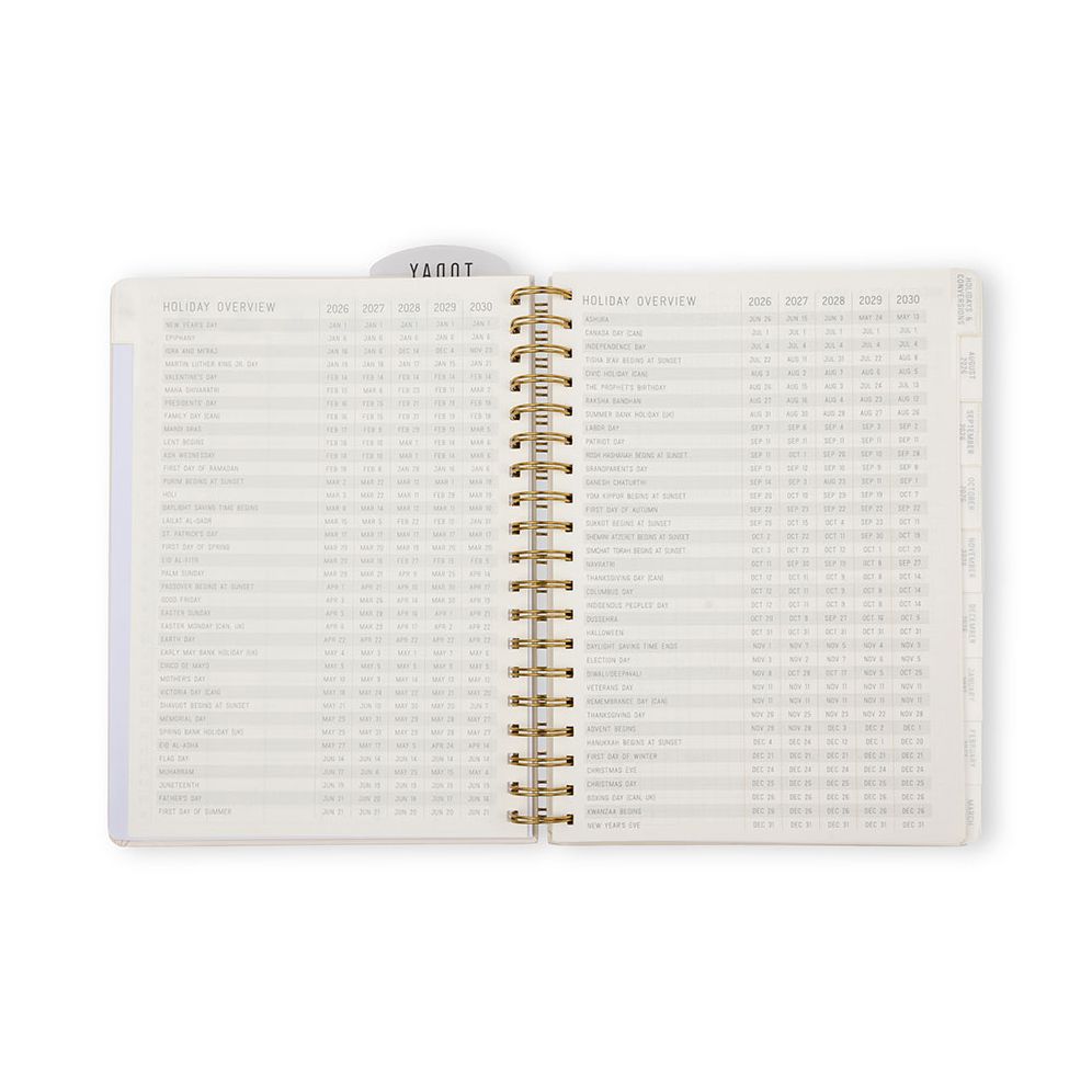 2026-2027 Cream Standard Issue Weekly Desk Planner
