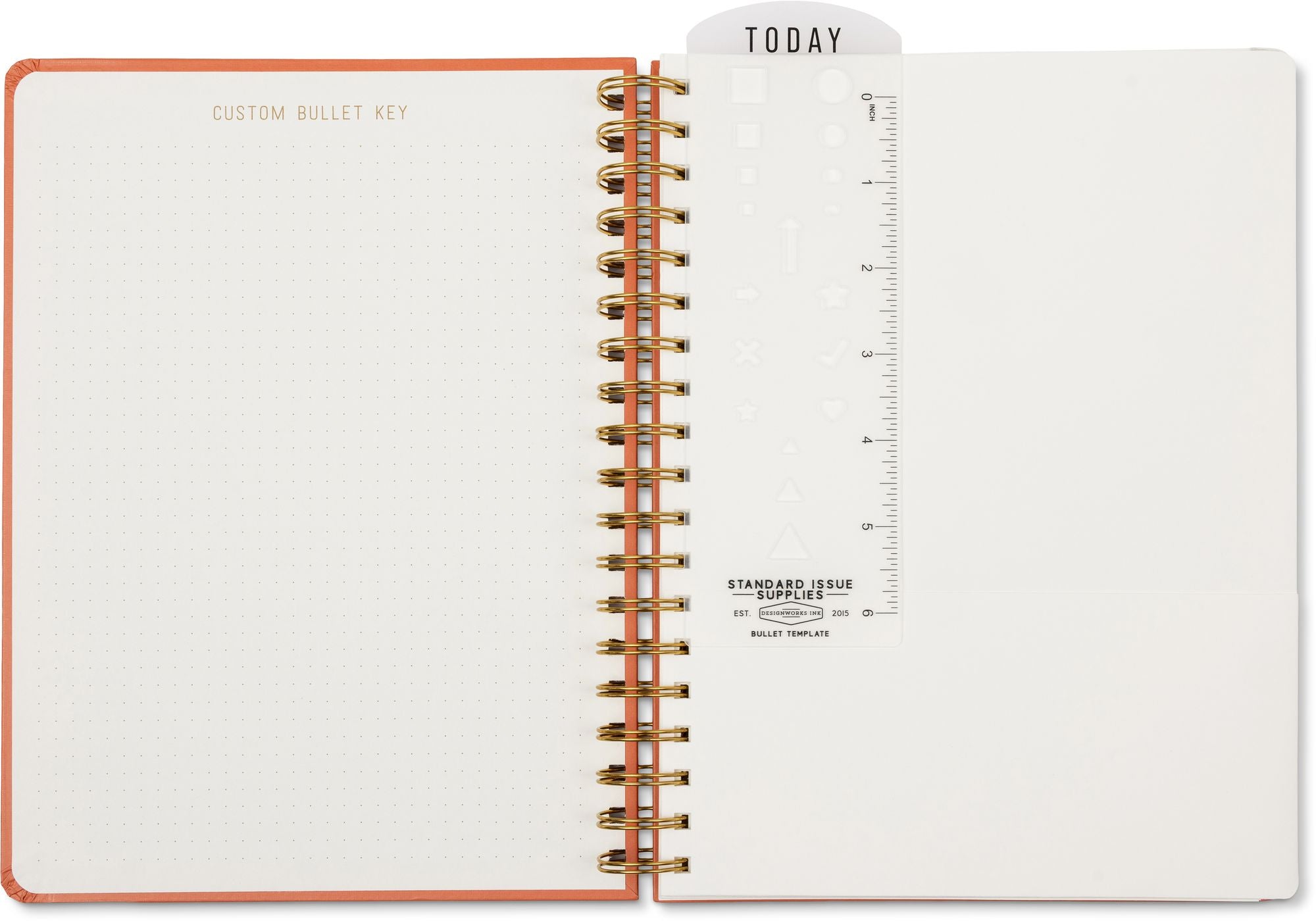 2026-2027 Tangerine Standard Issue Weekly Desk Planner