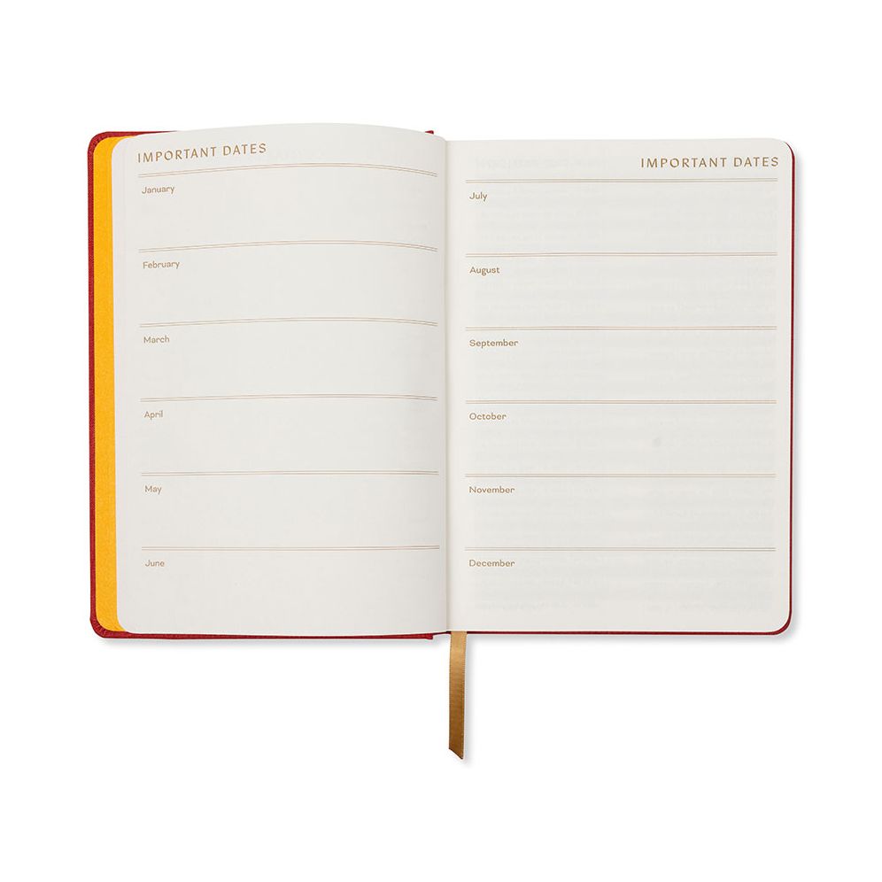 2026-2027 Embroidered Lucky Cat Weekly Desk Planner