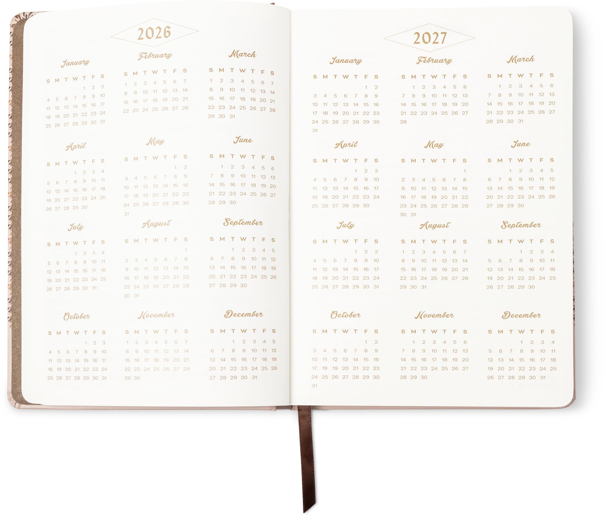 2026-2027 Heritage Plaid Weekly Desk Planner