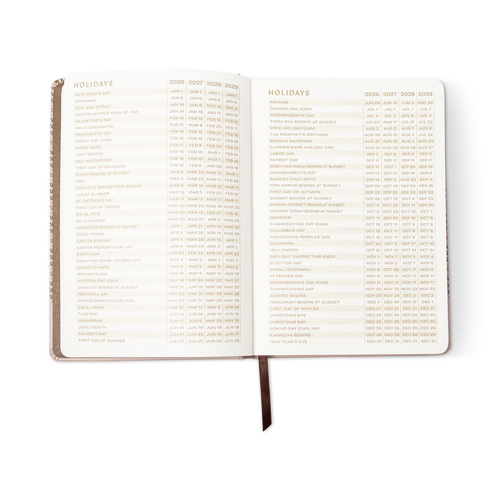 2026-2027 Heritage Plaid Weekly Desk Planner