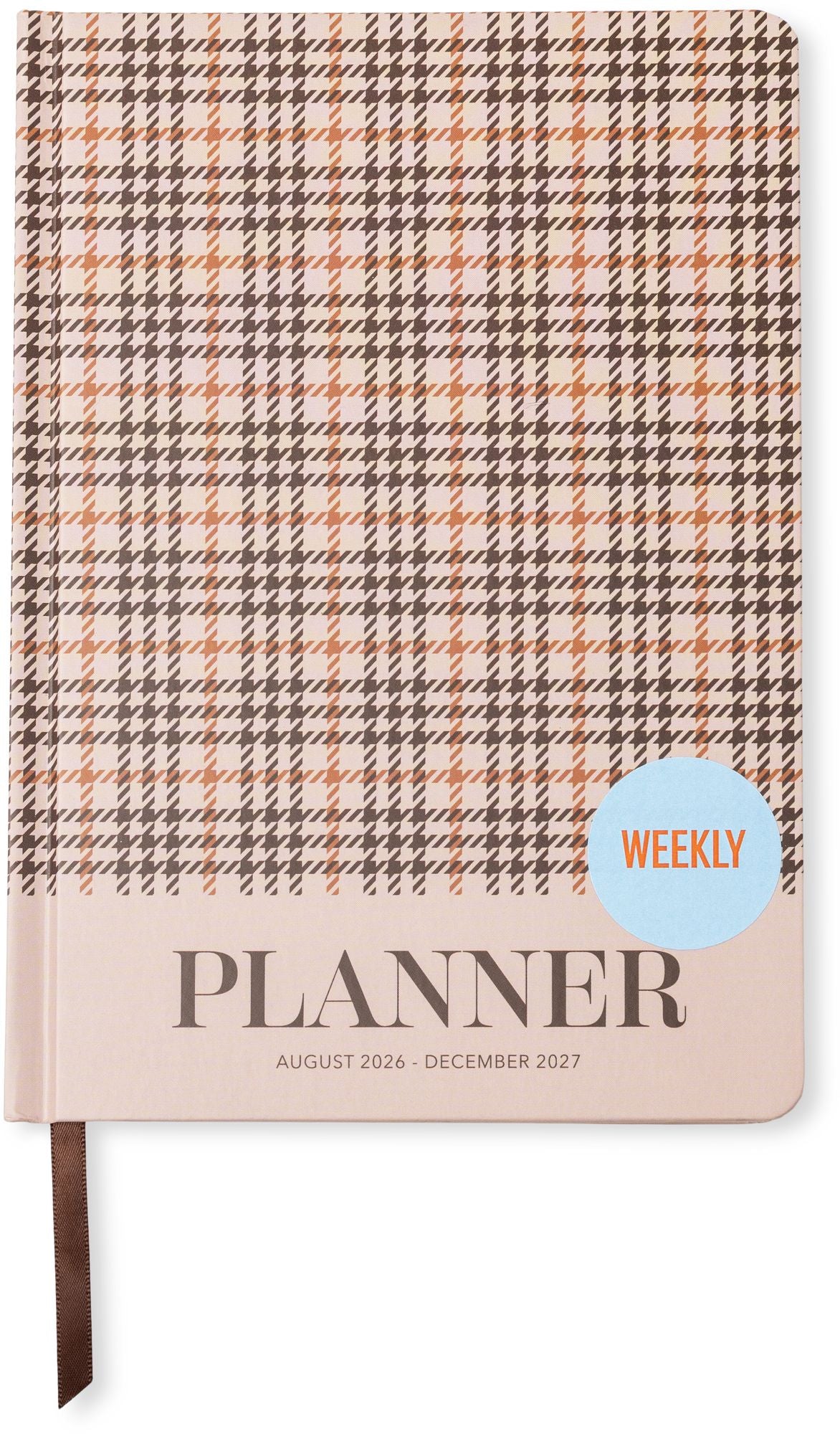 2026-2027 Heritage Plaid Weekly Desk Planner