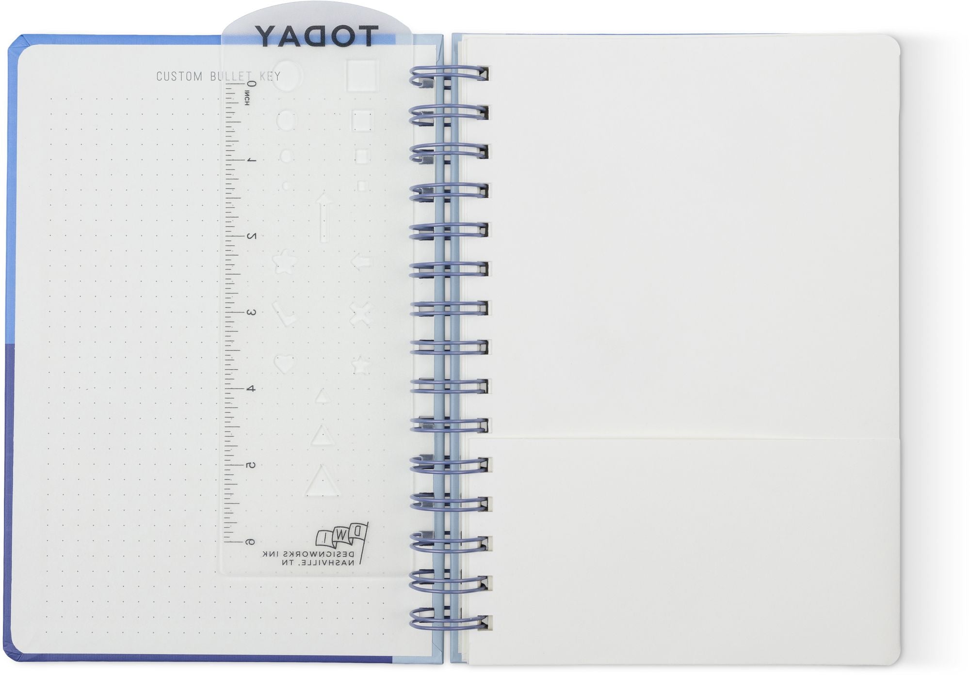 2027 Standard Issue Blue Color Block Weekly Desk Planner