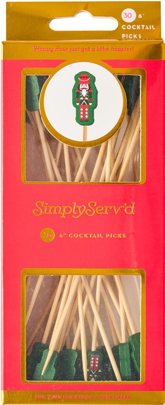 Christmas Nutcracker Toothpicks Pack of 30