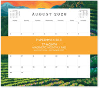 2026-2027 Paper Source Landscapes 17-Month Magnetic Calendar