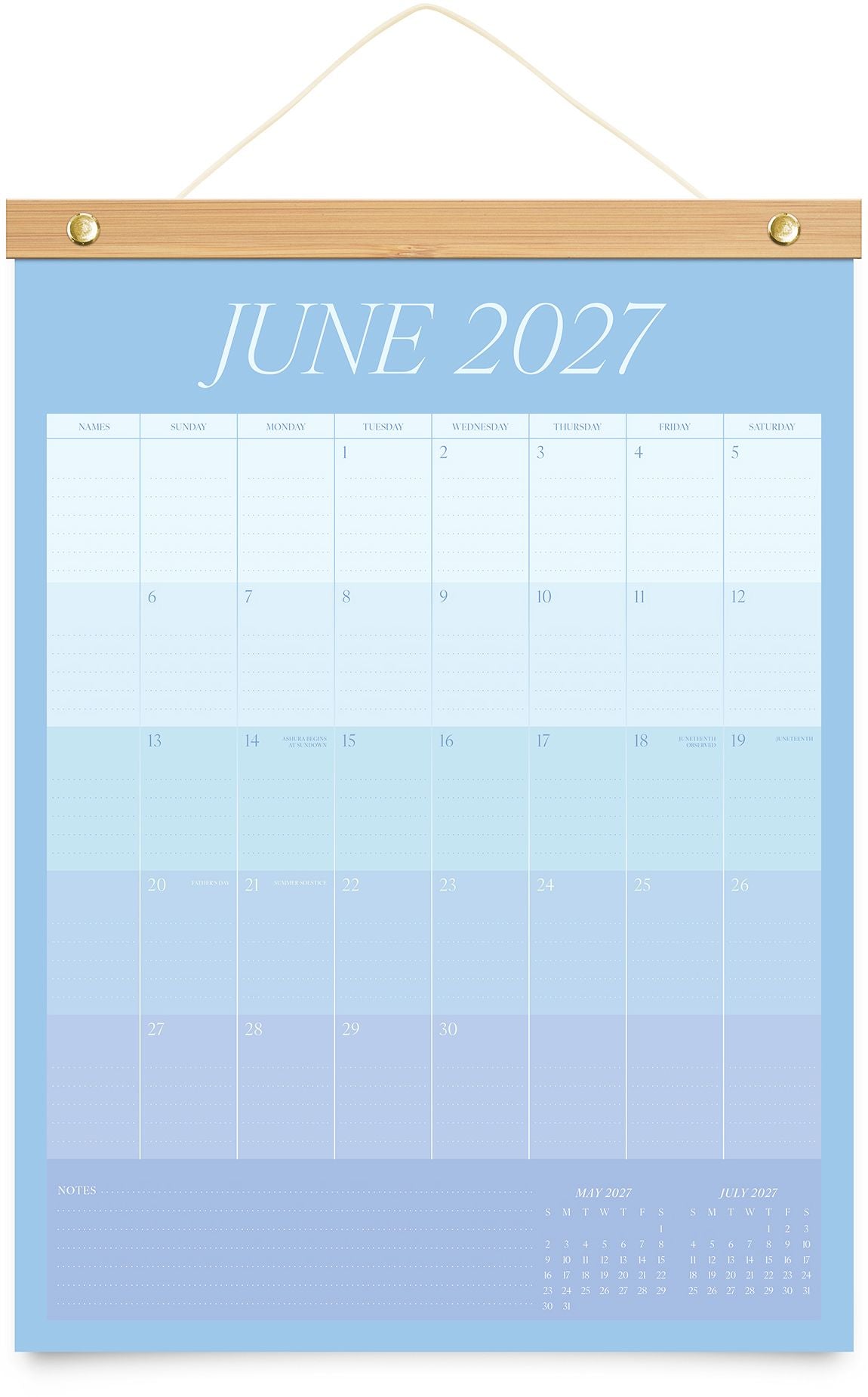 2026-2027 Paper Source Family Wall Calendar