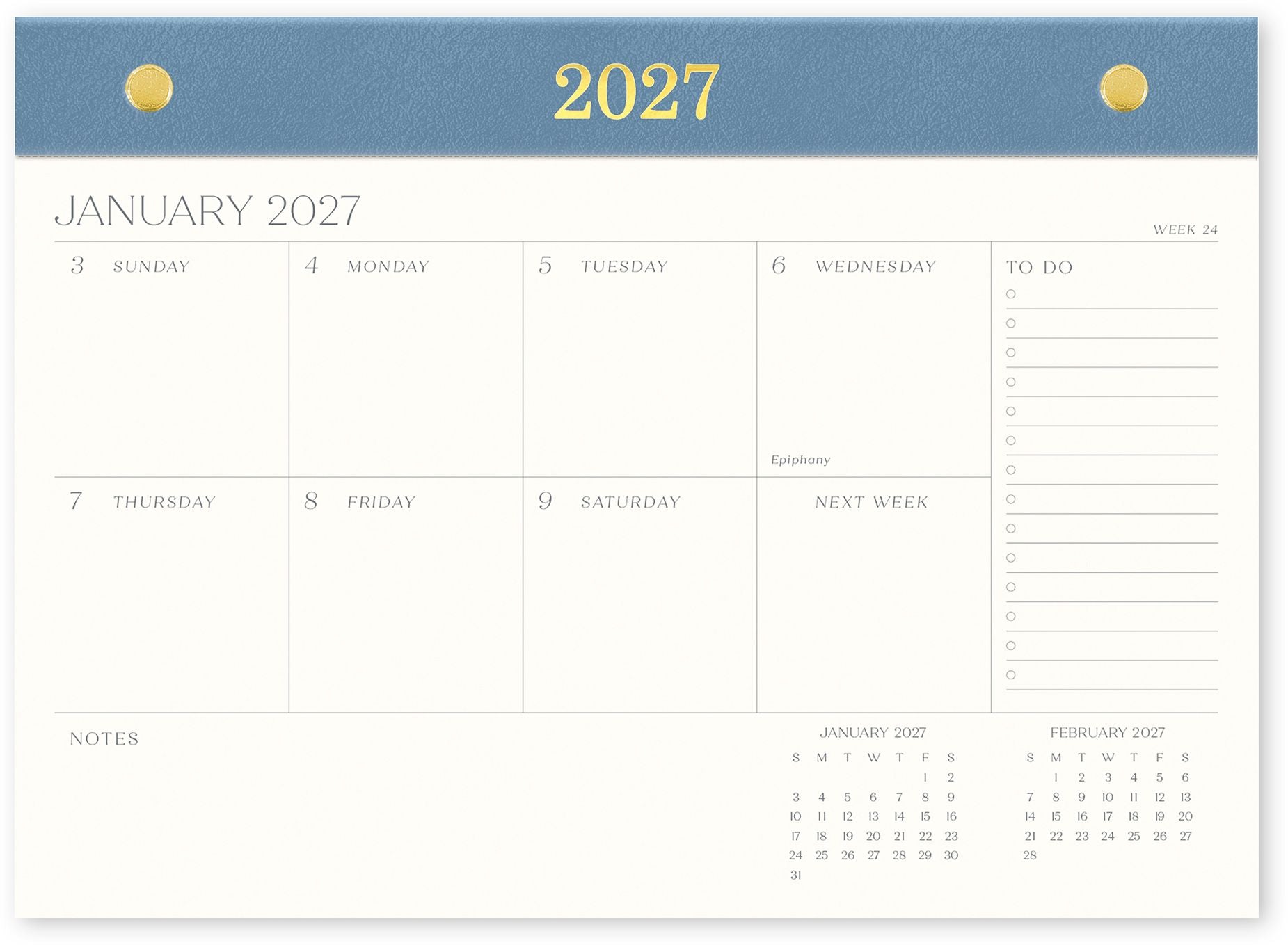2026-2027 Paper Source Chicago Ave 17-Month Desk Pad