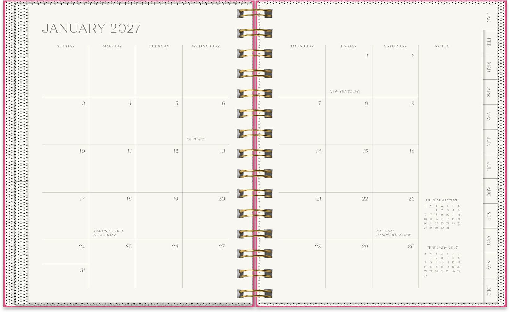 2027 Paper Source Chicago Ave Spiral 12M Planner
