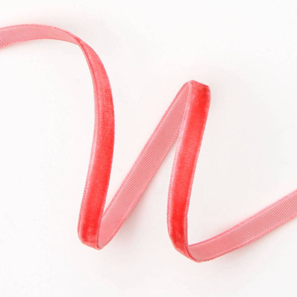 Pink Lemonade Velvet Ribbon 1/4