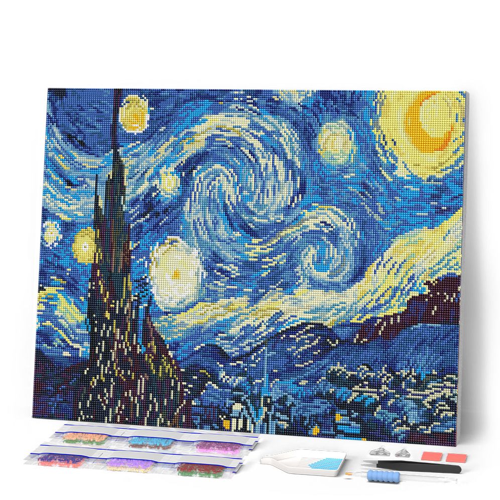 Starry Night 16x20 Diamond Art Kit | Paper Source