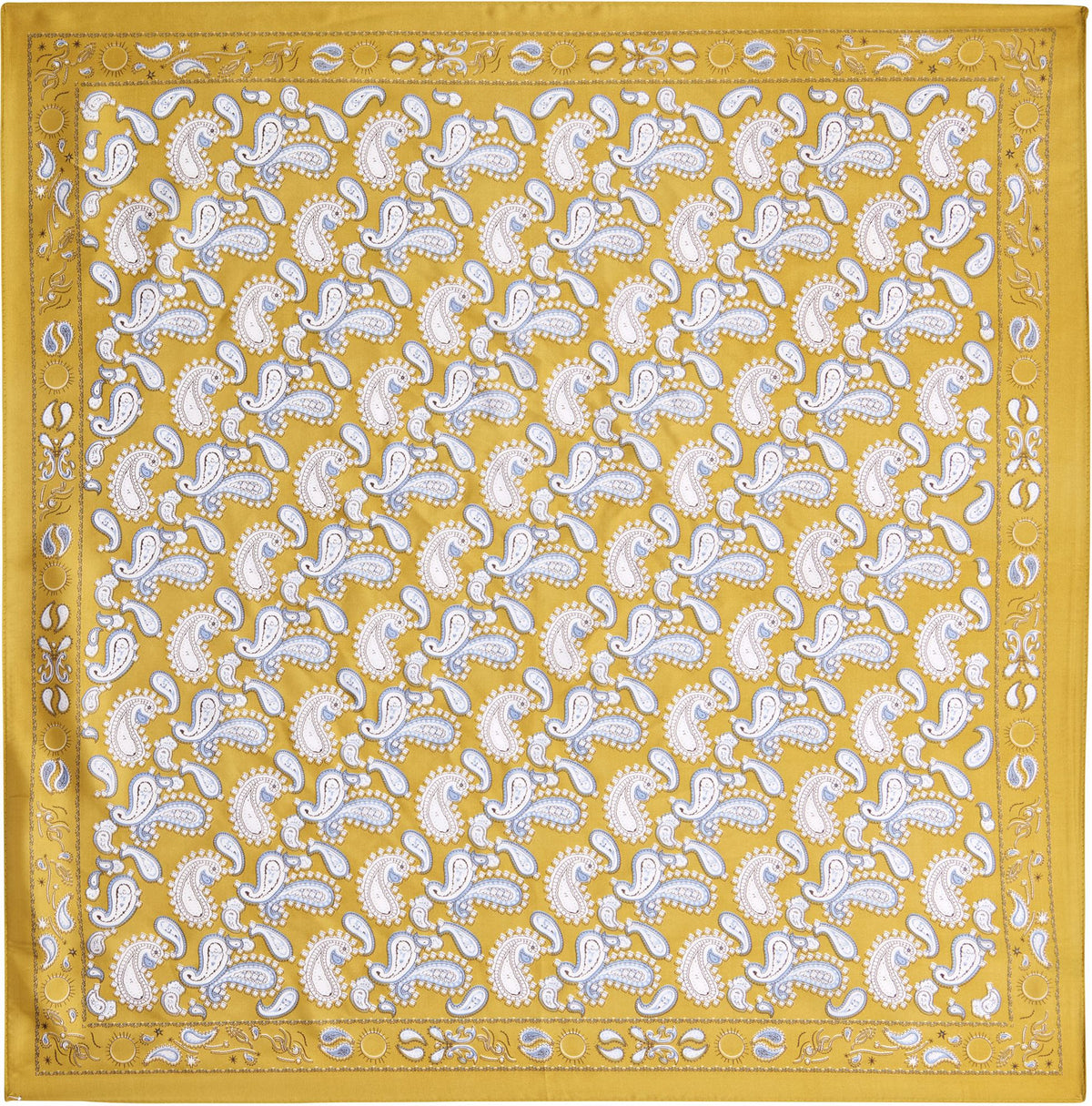 Gold Paisley Scarf