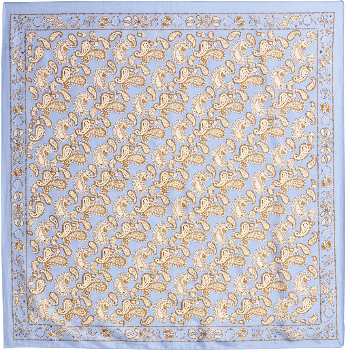 Blue Paisley Scarf