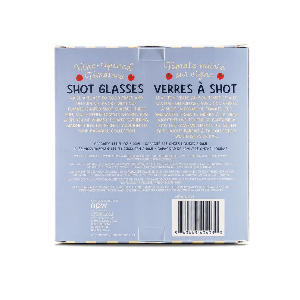 Italian Summer Tomato Vine Ripened Shots Set of 4 | Paper Source