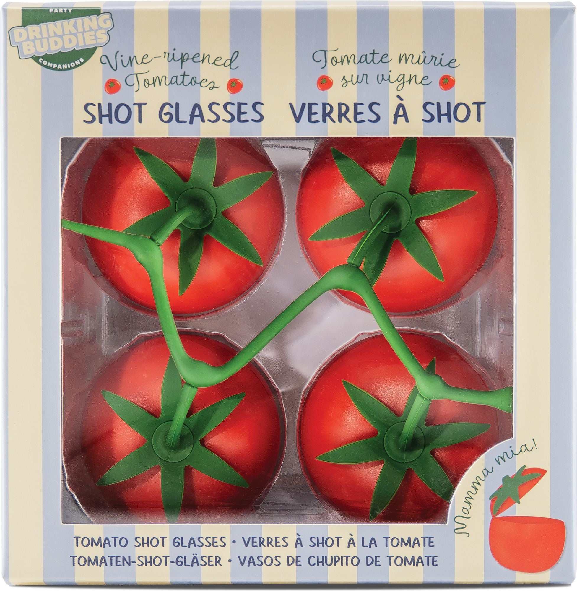 ベッドフレーム tomato Italian Summer Tomato Vine Ripened Shots Set of 4 | Paper Source