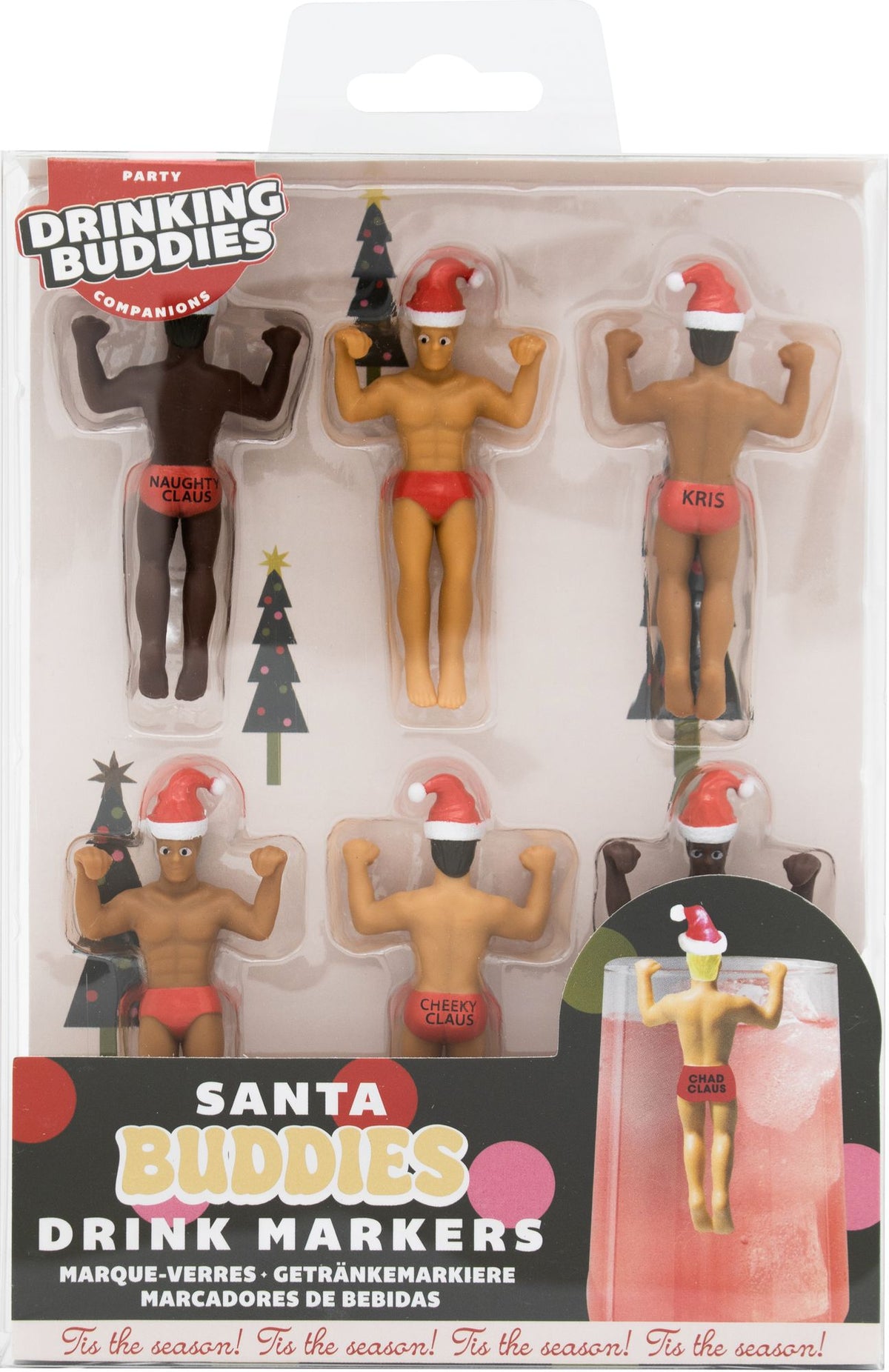 Festive Santa Drink Buddies
