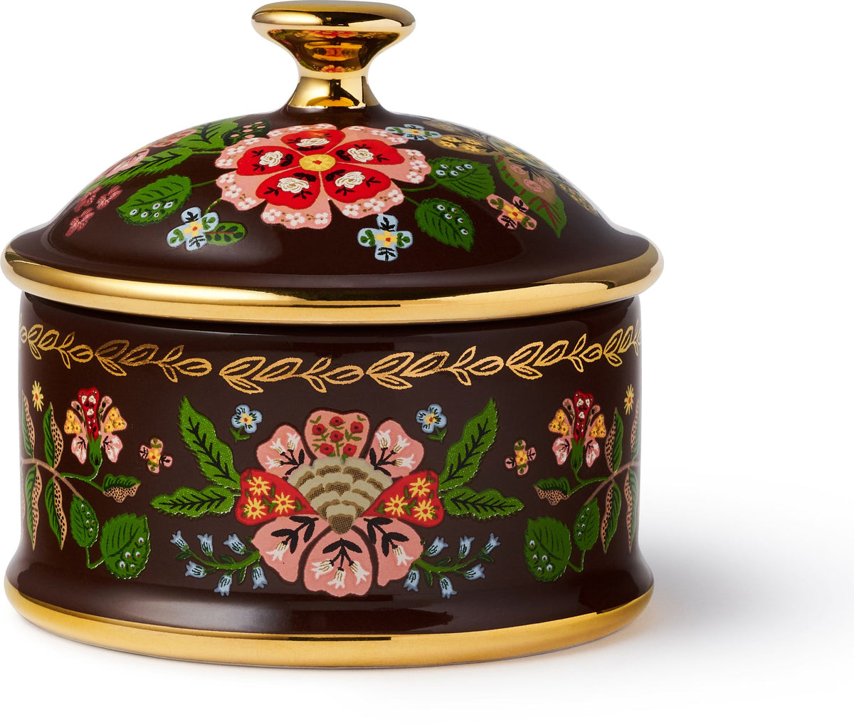 Gracie Round Porcelain Box