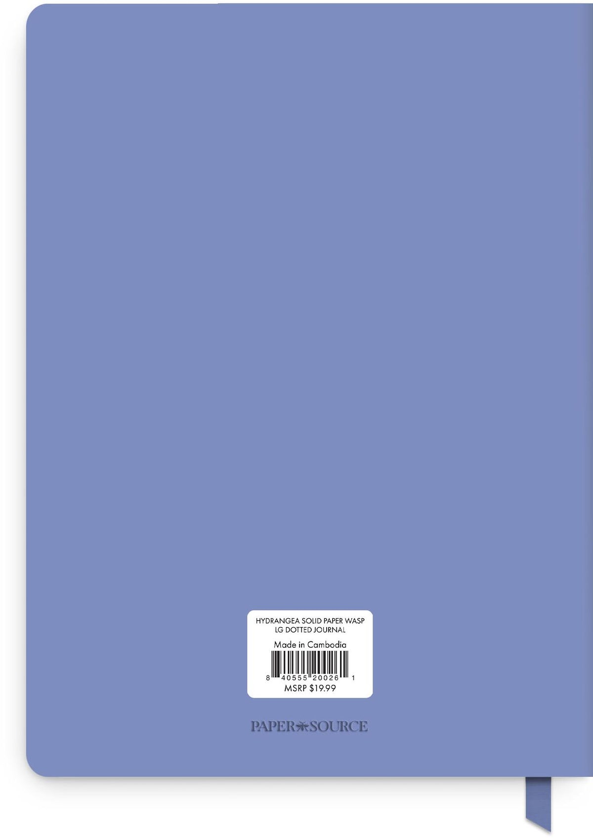 Hydrangea Paper Wasp LG Dotted Journal