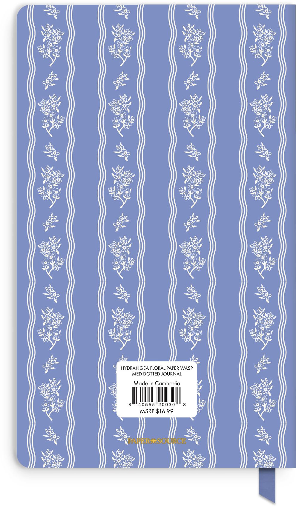 Hydrangea Floral Paper Wasp Med Dot Journal