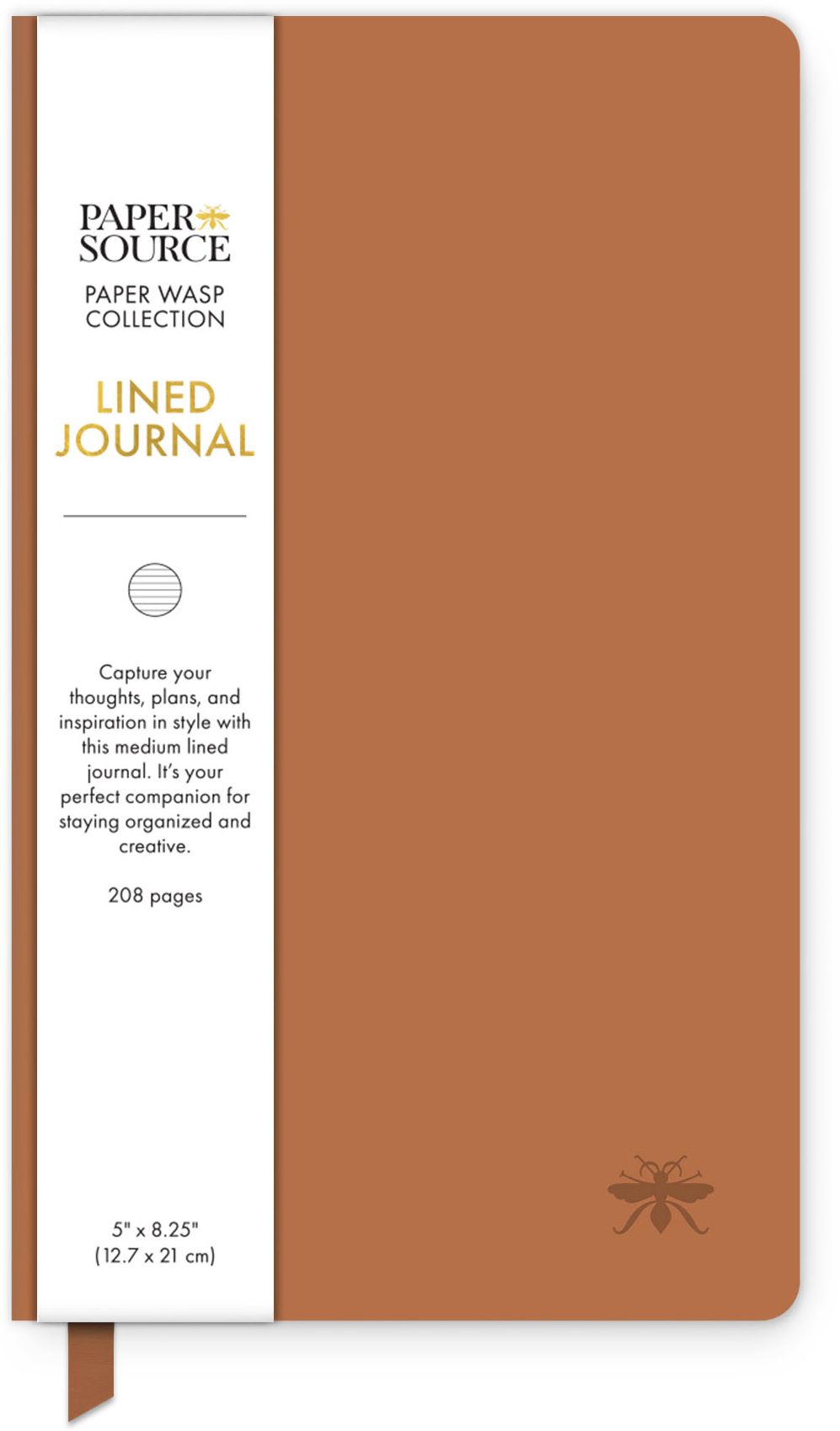 Maple Paper Wasp Med Lined Journal