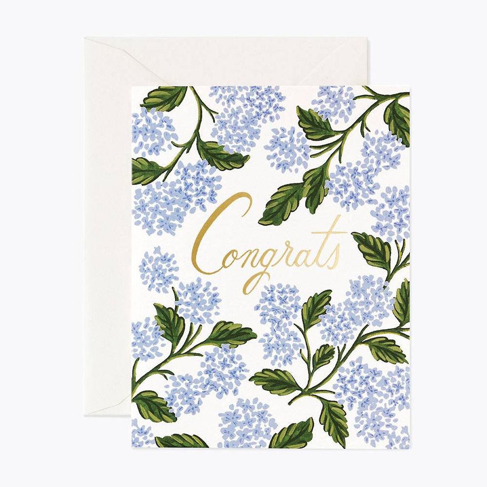 Rifle Paper Co. Hydrangeas Congratulations Card