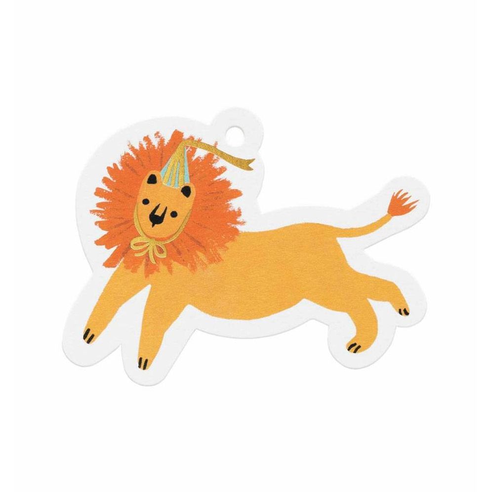 Party Lion Gift Tags