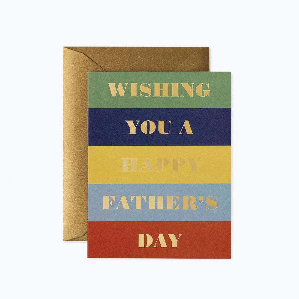 Color Block Father's Day Card